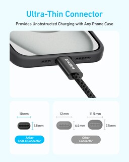 Foto 4 | Foto 4 | Cable USB-C a USB-C Anker Zolo Trenzado 240 W Carga Rápida 6 Pies - Venta Internacional