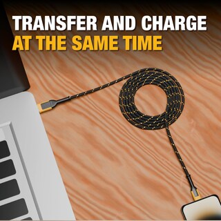 Foto 3 | Foto 3 | Cable Usb C Dewalt Premium De Nailon Trenzado Usb A A Tipo C Negro - Venta Internacional.