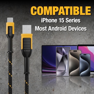 Foto 5 | Foto 5 | Cable Usb C Dewalt Premium De Nailon Trenzado Usb A A Tipo C Negro - Venta Internacional.