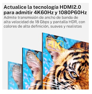 Foto 5 | Foto 5 | Cable 10 Metros 4k Blindado Uso Rudo Alta Calidad, Belug Negro Azul
