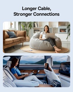 Foto 5 | Foto 5 | Cable Usb C Baseus De 100 W Y 2 M De Carga Rápida Retráctil - Venta Internacional.