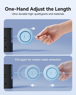 Foto 6 | Foto 6 | Cable Usb C Baseus De 100 W Y 2 M De Carga Rápida Retráctil - Venta Internacional.