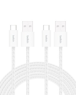 Foto 1 | Foto 1 | Cable Usb-a A Usb-c Trenzado Belkin De 3 M, Blanco (paquete De 2) - Venta Internacional.
