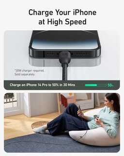 Foto 7 | Foto 7 | Cable de Carga Anker Usb-c a Lightning de 180 cm para iPhone - Venta Internacional