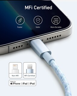Foto 3 | Foto 3 | Cable Usb-A Anker para iPhone-Venta Internacional