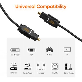 Foto 4 | Foto 4 | Cable Óptico Cablecreation Toslink A Toslink De 1 M Negro - Venta Internacional.