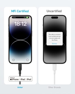 Foto 4 | Foto 4 | Cable Usb-c A Lightning Anker 310 Negro De 10 Pies Para Iphone - Venta Internacional