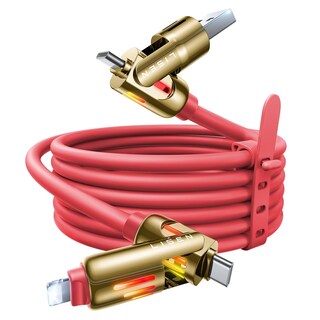 Foto 1 | Foto 1 | Cable De Carga Lisen Chubby Usb C A Usb C 4 En 1 2 M Rojo De 240 W - Venta Internacional.