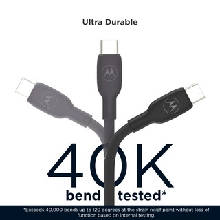 Foto 3 | Foto 3 | Cable Usb-c A Usb-c Para Motorola Turbopower 5a 100 W Negro 2 M - Venta Internacional.