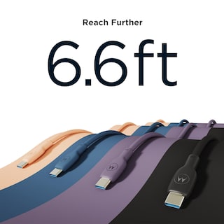 Foto 4 | Foto 4 | Cable Usb-c A Usb-c Para Motorola Turbopower 5a 100 W Negro 2 M - Venta Internacional.