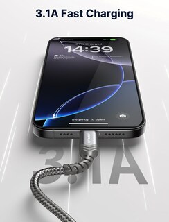 Foto 6 | Foto 6 | Cable Usb C Jsaux 3.1 A De Carga Rápida  Paquete De 3 (3 M+2 M+1 M)  Gris - Venta Internacional.