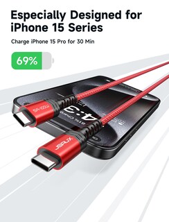 Foto 3 | Foto 3 | Cable Usb C A Usb C Jsaux De 100 W  5 A  Carga Rápida De 10 Pies (paquete De 2) - Venta Internacional.