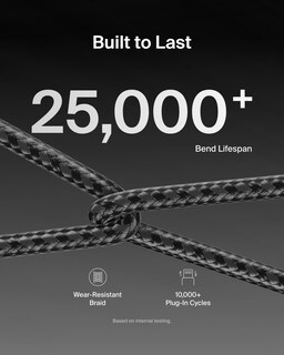 Foto 4 | Foto 4 | Cable Usb C A Usb C Belkin De 3 M Y 60 W Para Iphone 16 Color Negro - Venta Internacional.