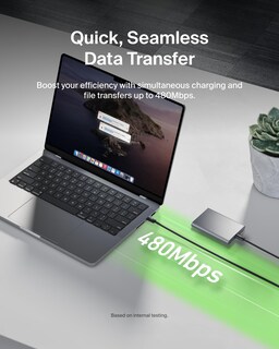 Foto 6 | Foto 6 | Cable Usb C A Usb C Belkin De 3 M Y 60 W Para Iphone 16 Color Negro - Venta Internacional.