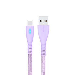Foto 2 | Foto 2 | Cable Tipo Usb A Tipo C Carga Rápida Indicador Led 1.2 M Color Lila