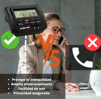 Foto 3 | Foto 3 | Bloqueador De Llamadas Telefónicas  Chuyland  Llamadas Entrantes Bloquea Bancos Para Teléfono Fijo Cuenta Con Identificardor