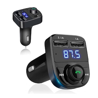 Foto 1 | Foto 1 | Receptor Transmisor Bluetooth Archy para Carro FM 3.1A Coche Auto Manos Libres Radio Reproductor BTX8 Negro