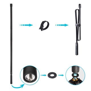 Foto 2 | Foto 2 | Antena Ham Radio Bingfu De Doble Banda Vhf Uhf 136-520 Mhz 79 Cm - Venta Internacional.