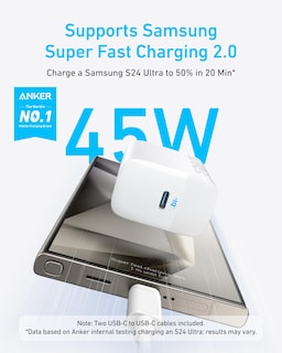 Foto 2 | Foto 2 | Cargadores Anker USB-C Superrápido de 45 W para Samsung Galaxy S24 Paquete de 2 - Venta Internacional