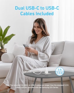 Foto 5 | Foto 5 | Cargadores Anker USB-C Superrápido de 45 W para Samsung Galaxy S24 Paquete de 2 - Venta Internacional