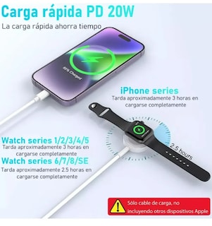 Foto 3 | Foto 3 | Xtellar Cable Cargador Magnético 3en1 Para Iphone Ipad Apple Watch Y Airpods