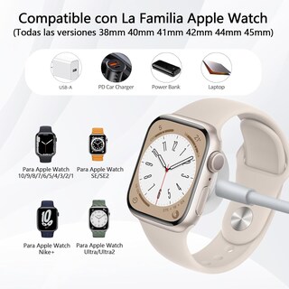Foto 2 | Foto 2 | Cargador Inalámbrico Tipo C Para Smartwatch Compacto Y Portátil