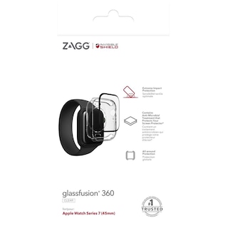 Foto 6 | Foto 6 | Protector de pantalla ZAGG 200508308 Transparente Apple Watch Iglass Fusion 360 Plus Supergirl 45 MM