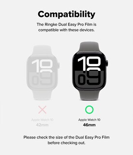 Foto 2 | Foto 2 | Protector De Pantalla Ringke Dual Easy Pro Para Apple Watch 46 Mm - Venta Internacional.