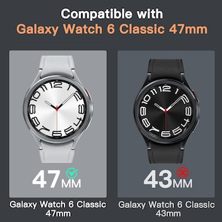 Foto 2 | Foto 2 | Protector De Pantalla Jetech Para Samsung Galaxy Watch 6 Classic De 47 Mm - Venta Internacional.