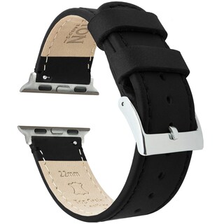 Foto 1 | Foto 1 | Correa De Reloj Barton De Piel Negra De Grano Superior Para Apple Watch - Venta Internacional.
