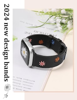 Foto 3 | Foto 3 | Correa De Reloj Wearlizer Daisy Leather Para Mujer Apple De 41 A 49 Mm - Venta Internacional.