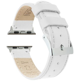 Foto 1 | Foto 1 | Correa De Reloj Barton De Piel Blanca De Grano Superior Para Apple Watch, 38-41 M - Venta Internacional.