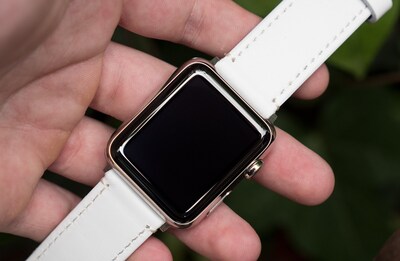 Foto 5 | Foto 5 | Correa De Reloj Barton De Piel Blanca De Grano Superior Para Apple Watch, 38-41 M - Venta Internacional.