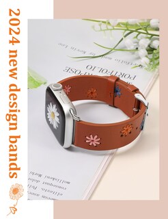 Foto 3 | Foto 3 | Correa De Reloj Wearlizer De Piel Floral Para Mujer Apple 41/40/38 - Venta Internacional.