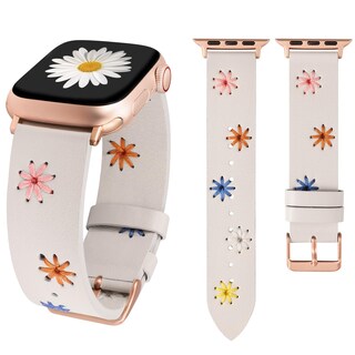 Foto 1 | Foto 1 | Correa De Reloj Wearlizer De Piel Floral Para Mujer Apple 41/40/38 - Venta Internacional.