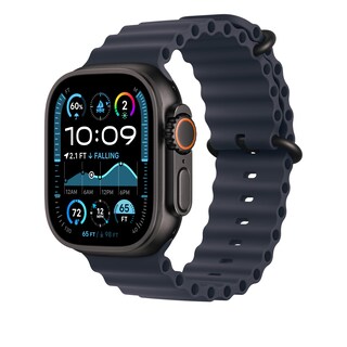 Foto 2 | Foto 2 | Correa de Reloj Apple Ocean Band Azul Marino Con Titanio Negro De 49 Mm - Venta Internacional