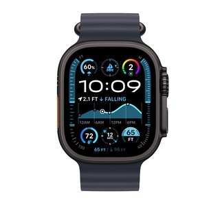 Foto 3 | Foto 3 | Correa de Reloj Apple Ocean Band Azul Marino Con Titanio Negro De 49 Mm - Venta Internacional