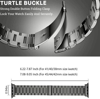 Foto 3 | Foto 3 | Correa de Reloj Epuly Business Acero Inoxidable para Apple 42-45 Mm - Venta Internacional