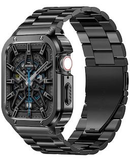 Foto 1 | Foto 1 | Correa y Funda de Reloj Miohhr de Acero Inoxidable para Apple 41/40/38 Mm - Venta Internacional