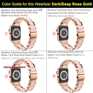 Foto 7 | Foto 7 | Correa De Reloj Wearlizer Compatible Con Apple 38/40/41 Mm, Color Rosa - Venta Internacional.