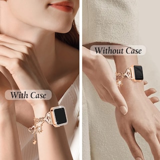 Foto 5 | Foto 5 | Correa De Reloj Joyozy Compatible Con Apple Watch De 44 Mm, Oro Rosa - Venta Internacional.