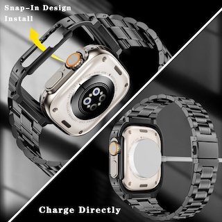 Foto 2 | Foto 2 | Watch Band + Funda De Acero Inoxidable Miohhr Para Apple Watch - Venta Internacional.