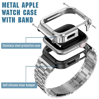 Foto 5 | Foto 5 | Correa Miohhr Acero Inoxidable para Apple Watch 46 Mm - Venta Internacional