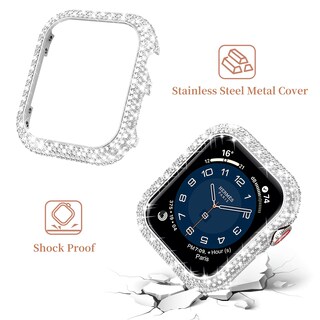 Foto 4 | Foto 4 | Correa De Reloj Mosonio Bling De 41 Mm Con Funda Metálica Para Apple Watch - Venta Internacional.