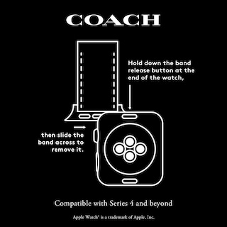 Foto 3 | Foto 3 | Correa Coach para Apple Watch-Venta Internacional
