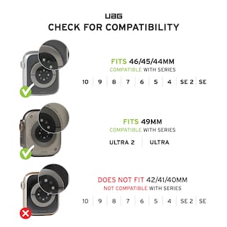 Foto 2 | Foto 2 | Correa de Reloj Urban Armor Gear UAG Compatible con Apple 44 mm Graphite - Venta Internacional
