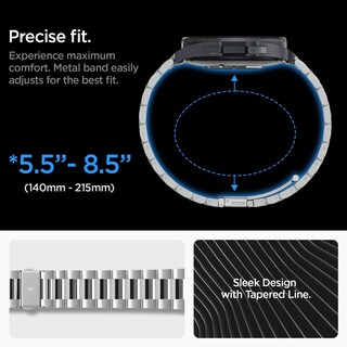 Foto 6 | Foto 6 | Correa Spigen Modern Fit 316l Para Samsung Galaxy Watch 6 Classic De 47 Mm, Color Plateado - Venta Internacional.