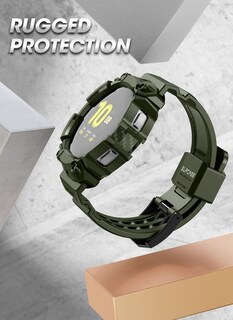 Foto 3 | Foto 3 | Correa de Reloj con Funda Supcase Unicorn Beetle Pro para Galaxy Watch 5 44 mm Verde Oscuro - Venta Internacional