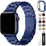 Correa Fullmosa de Metal para Apple Watch 45 mm Azul para Series 9/8/7 - Venta Internacional