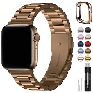 Foto 1 | Foto 1 | Correa de Reloj Fullmosa Compatible con Apple de 38 Mm/40 Mm/41 Mm, Dorada - Venta Internacional